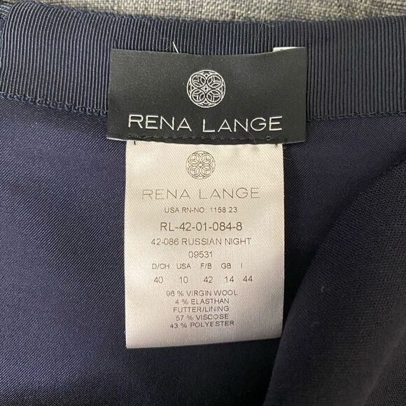 ena Lange Virgin Wool Blend Skirt Russian Night - Picture 4 of 5